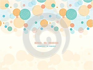 Fabric circles abstract horizontal seamless