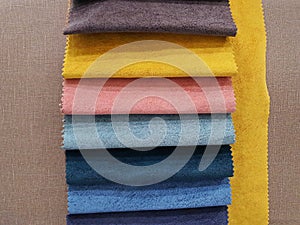 Fabric color samples