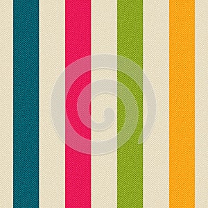 Fabric with colored stripes