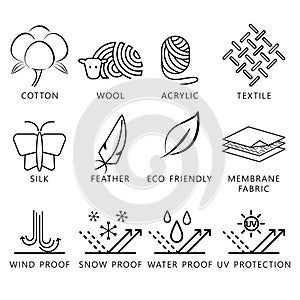 Fabric feasture ilne icon