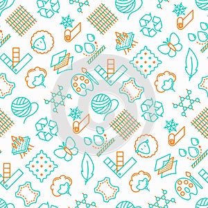 Fabric feature seamless pattern