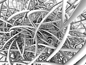 Fabric fibers microscopic