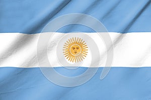 Fabric Flag of Argentina