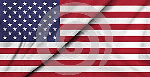 Fabric flag of United States, America