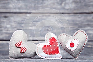 Fabric hearts