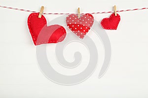 Fabric hearts