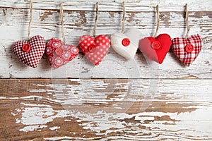 Fabric hearts