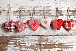 Fabric hearts