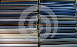 Fabric industry, clothes, silk, linen, fabric, cotton market. textile