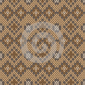 fabric knitting pattern style in brown