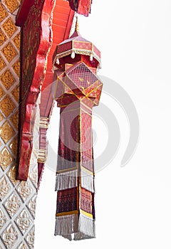 Fabric lamp traditional lanna style ,fabric craft lantern or Yi peng, Lanna style