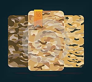 The fabric on military camouflage on background