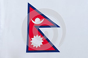 Fabric of the national flag of Nepal