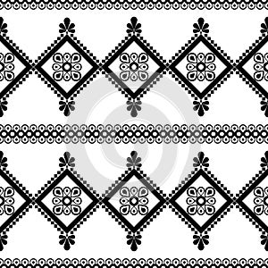 Fabric pattern. Black and white textile, vector seamless patternFabric pattern. Black and white textile, vector seamless pattern photo