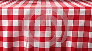 Fabric pattern picnic white red design seamless material background tablecloth retro textile abstract plaid
