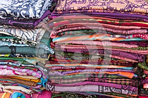 Fabric - pile - color - decoro - handmade photo