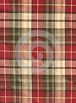 Fabric plaid background in brow