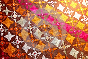 fabric from punjab, the needlework