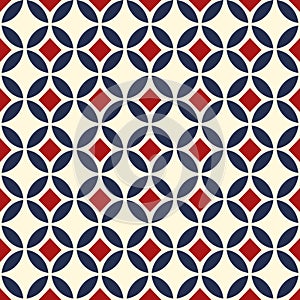 Fabric Retro Color style seamless  pattern. Abstract vector background