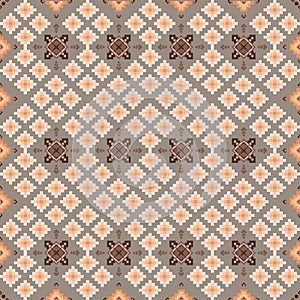 Fabric sameless embroidery pixel pattern