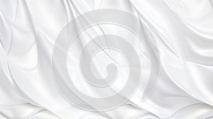 fabric satin silk white color texture ,curves ,waves background