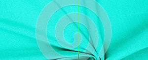 Fabric silk texture. green