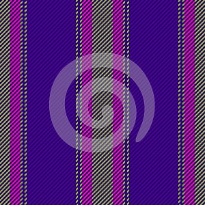 Fabric stripe textile. Background vector lines. Pattern texture seamless vertical