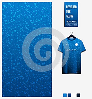 Fabric textile pattern design for sport t-shirt, soccer jersey, football kit mockup. Abstract pattern for sport background.