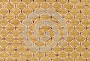 Fabric texture canvas. Cotton background. Detail close up for dress or other modern fashion textile print. Beige honeycomb