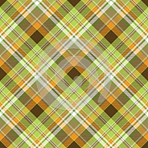 Fabric texture check plaid seamless pattern