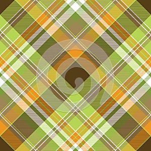 Fabric texture check plaid seamless pattern