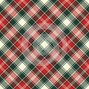 Fabric texture check plaid seamless pattern