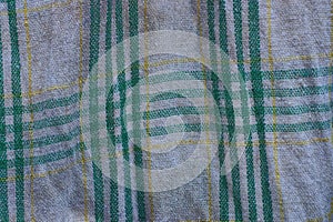 fabric texture with green and yellow stripes