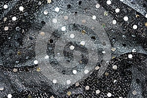 Fabric texture with spangles
