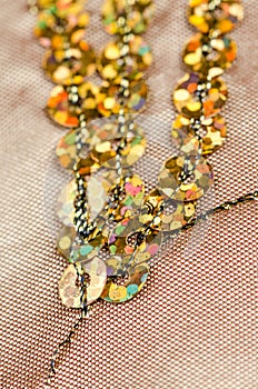 Fabric texture with spangles