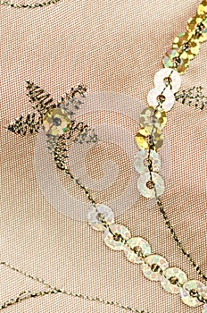 Fabric texture with spangles