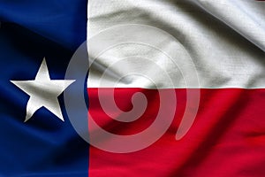 Fabric texture of the Texas Flag - Flags from the USA