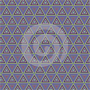 Fabric Triangles Plaid Blue Color Style Clothing Vector Background Texture Pattern