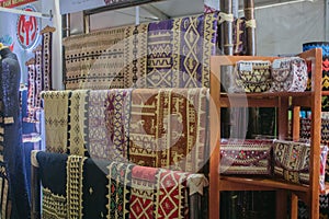 Fabric Various motifs. a fabric that can be called a typical tapis fabric
