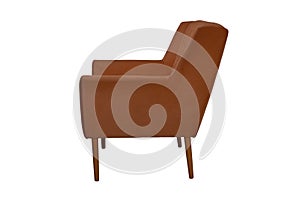 Fabric and wood armchair modern designer