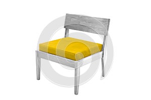 fabric and wood armchair modern designer