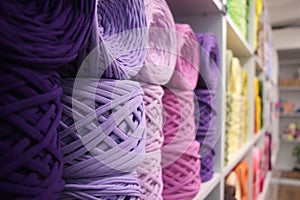 Fabric yarn, thick cotton yarn, macrame, knitting, crochet, cotton yarn, t-shirt yarn in the shielf