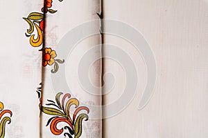 Fabrics with Russian patterns are exactly next