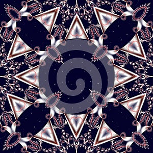 Fabulous fractal background with circle ornament. You can use it