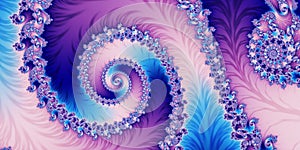 Fabulous horizontal abstract background with Spiral Pattern. You