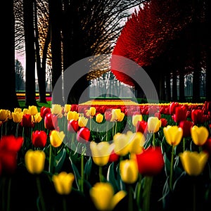 Fabulous landscapes: the aroma of spring. Photo style