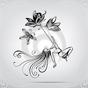 Fabulous swing. vector illustration