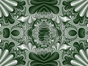 Fabulous symmetrical pattern for background. Collection - Magical Satin. Artwork for creative design, art and entertainment.