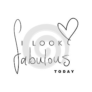 Fabulous / T shirt graphics slogan tee / textile vector print design