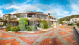 Fabulous view of Poltu Quatu town on Costa Smeralda